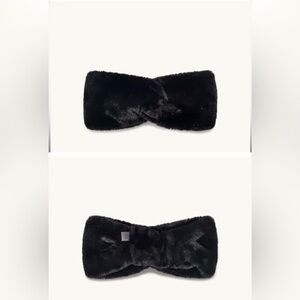 UGG Black Faux Fur Headband